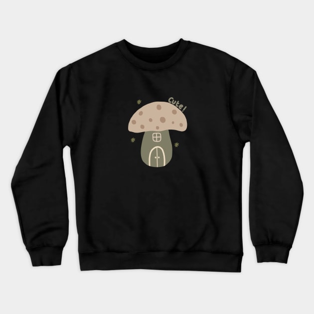 Cute mushroom Crewneck Sweatshirt by Ddalaland